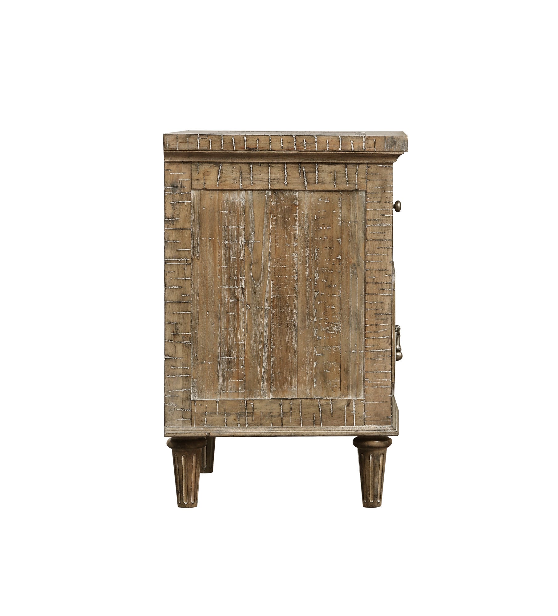 Taupe 2-Drawer Nightstand