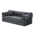 Convertible Sleeper Sofa Bed - Speckled Black