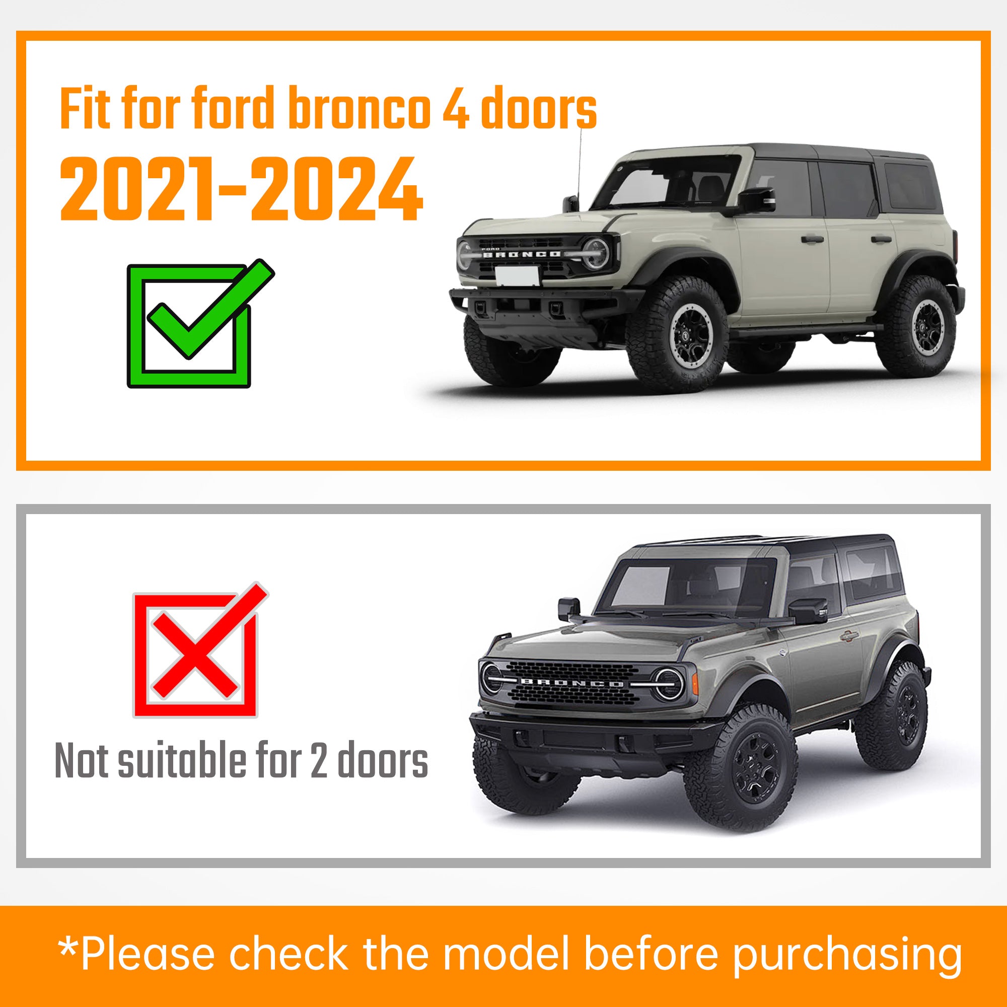 Ford Bronco 4 Door 2021-2026 Running Boards