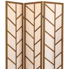 Walnut and Jute Privacy Screen