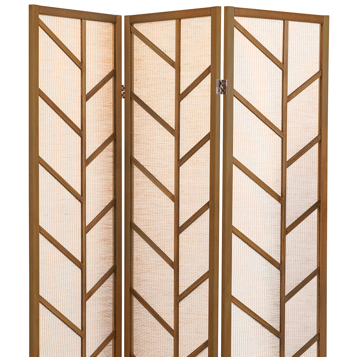 Walnut and Jute Privacy Screen