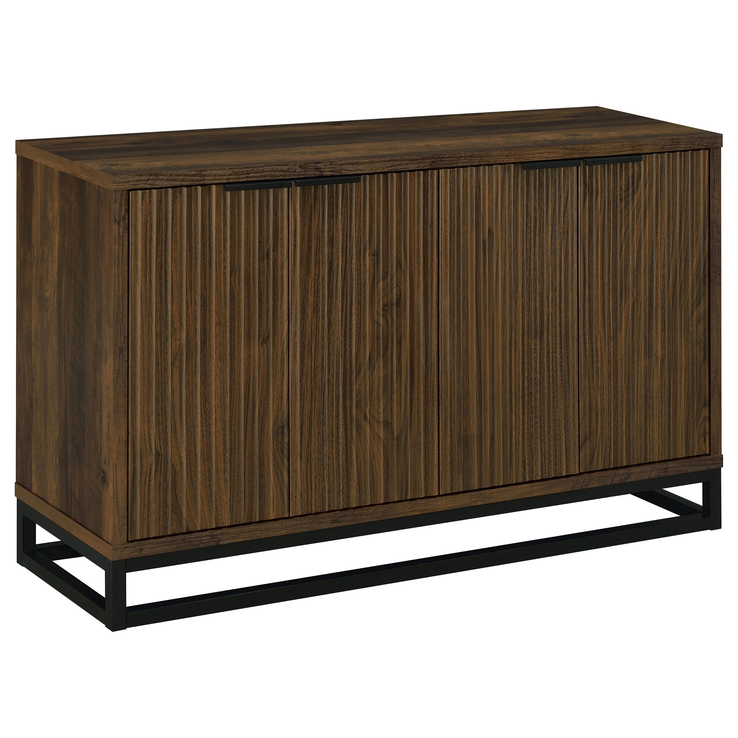 Ryatt 4-door Engineered Wood Accent Cabinet Dark Pine-