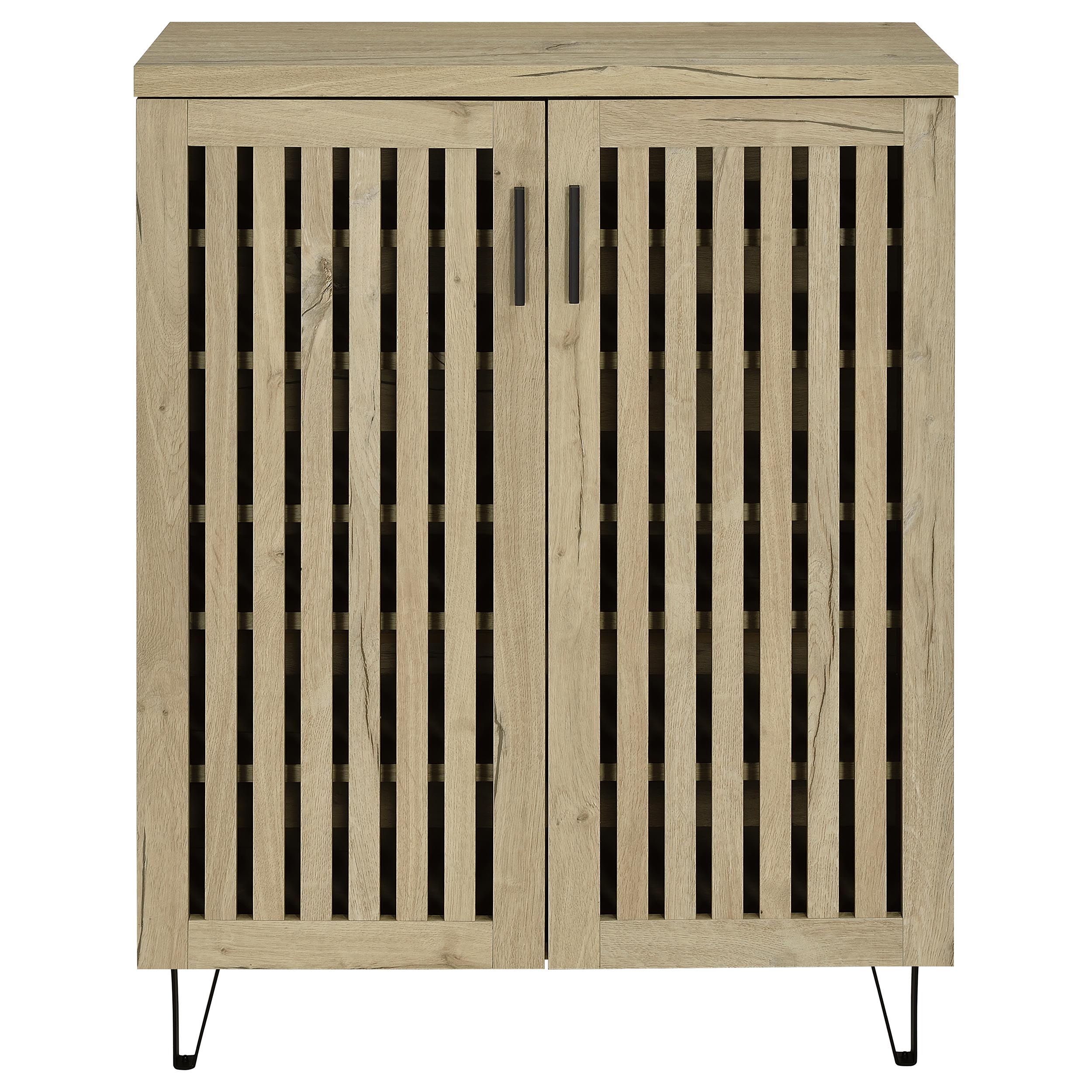 Brixton 2-door Entryway Shoe Storage Cabinets White Oak-