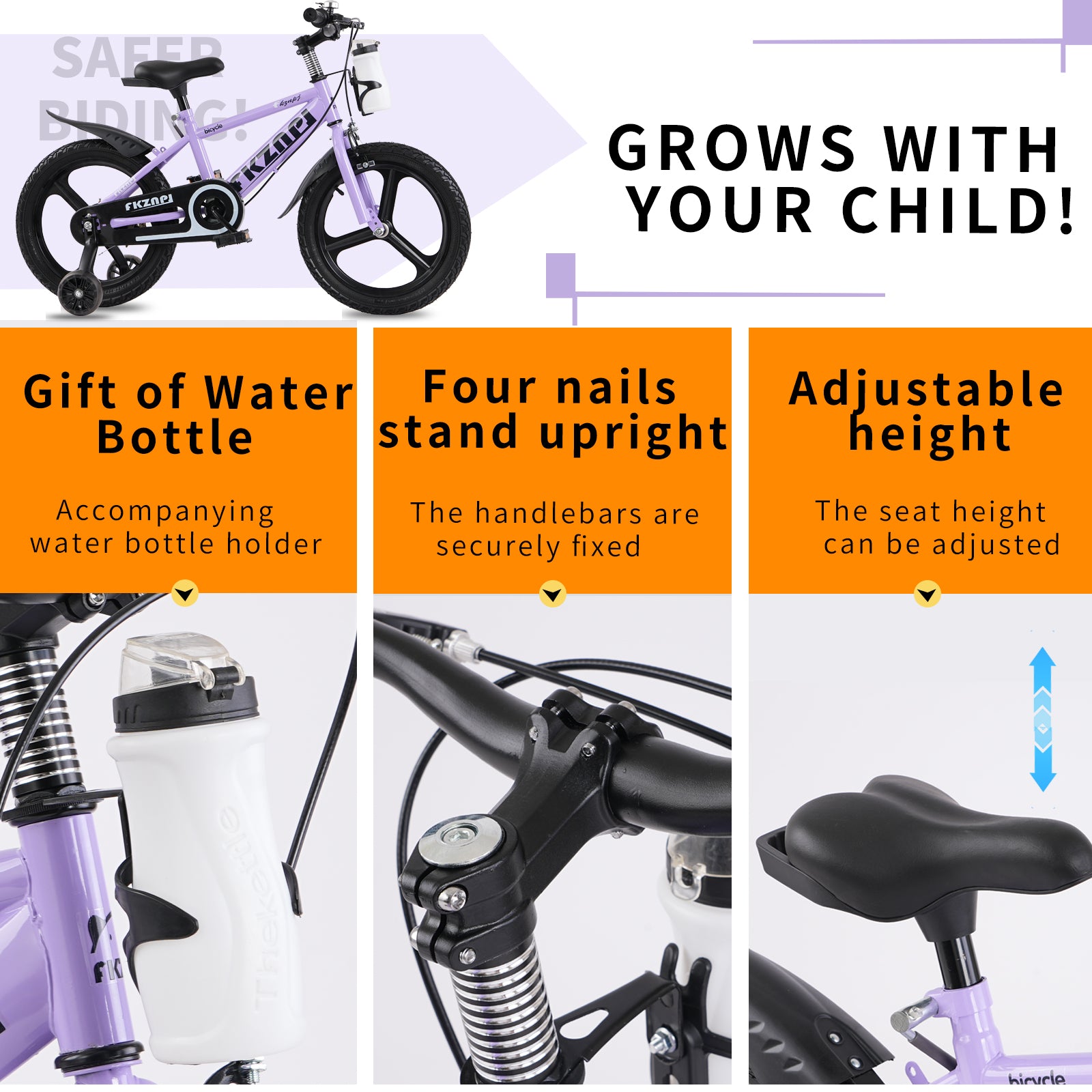 FKZNPJ Kids Bike 18 Inch