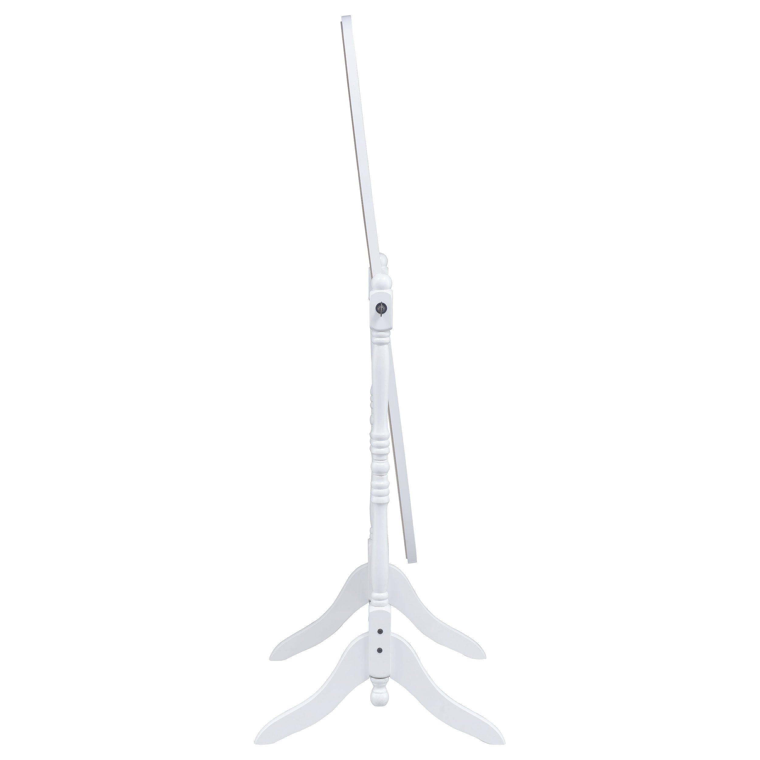 Foyet Wood Adjustable Full Length Cheval Mirror White-CoasterEveryday