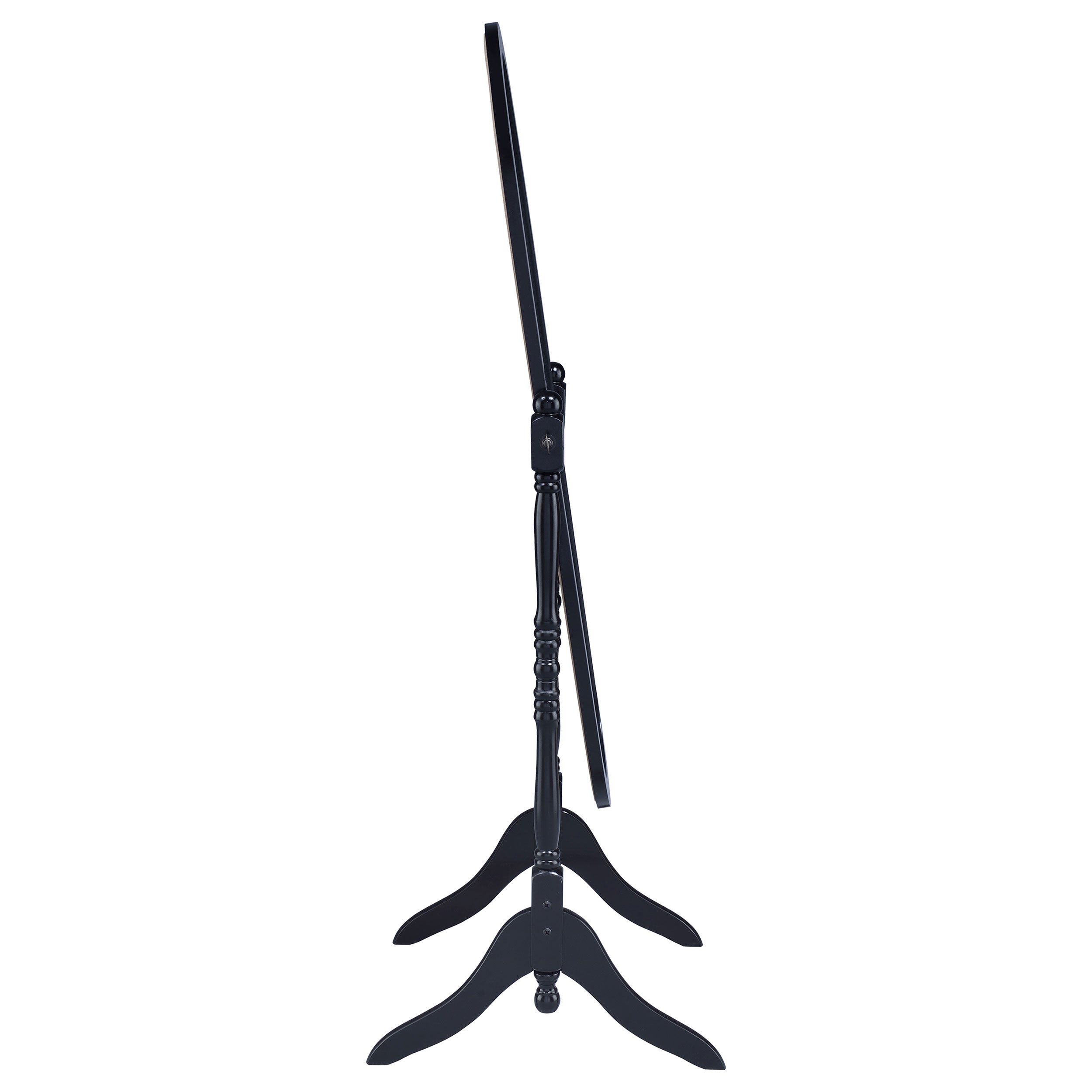 Foyet Wood Adjustable Full Length Cheval Mirror Black-CoasterEveryday