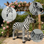Simulated Zebra Garden Statue