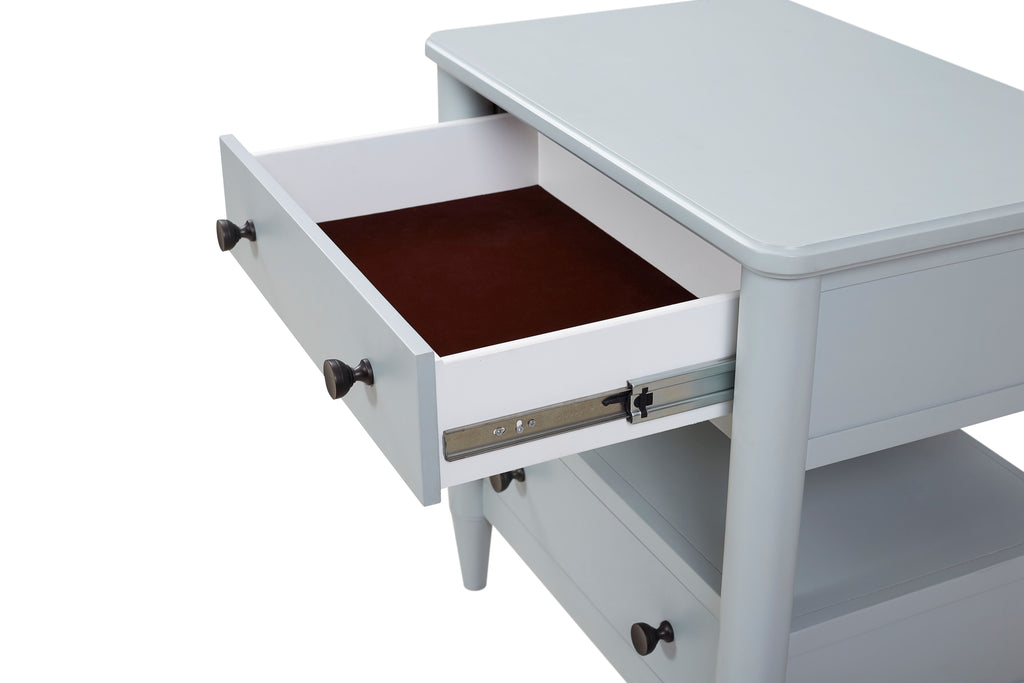 Open Nightstand with Ocean Finish