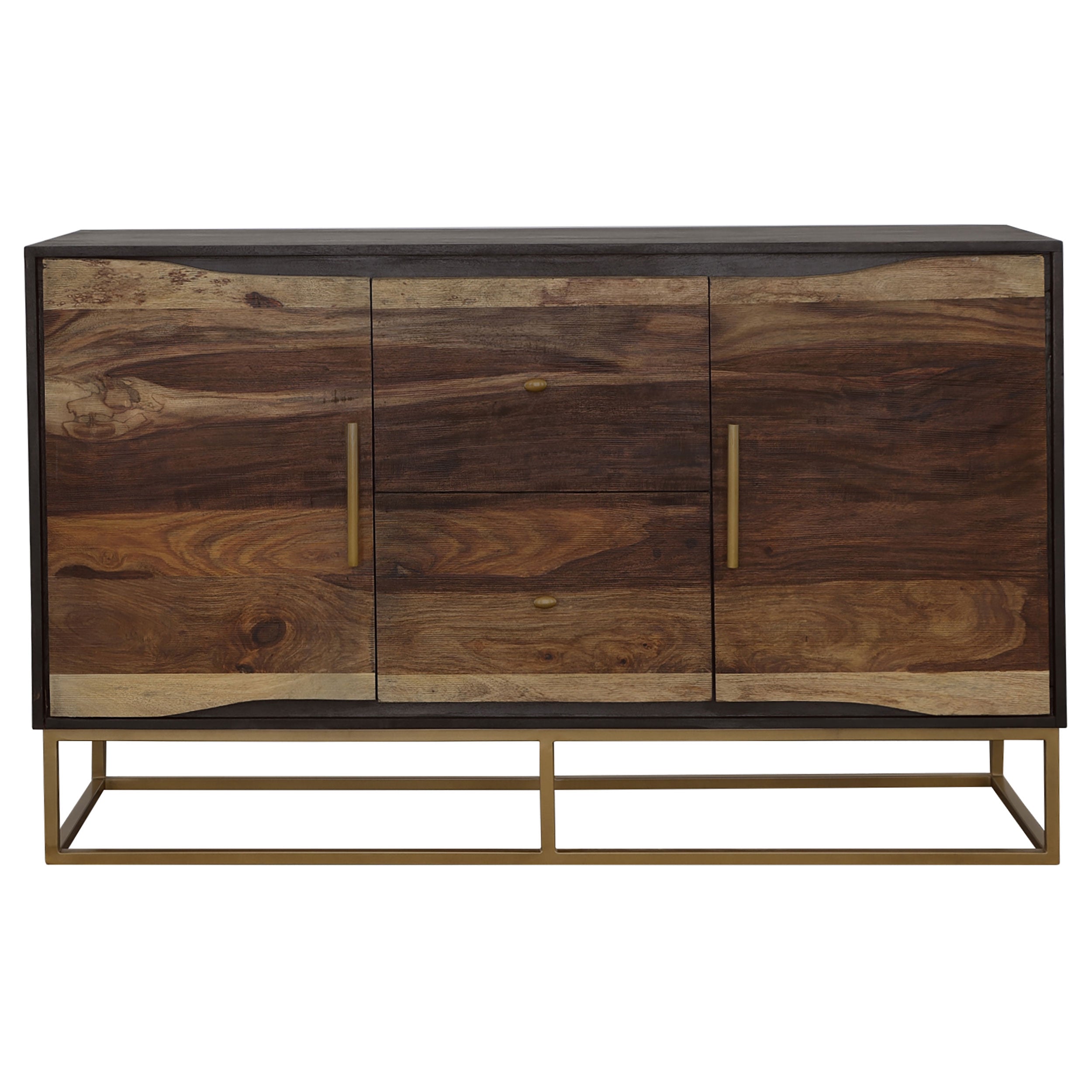 Zara 2-door 57-inch Wood Accent Storage Cabinet Black Walnut-CoasterElevations