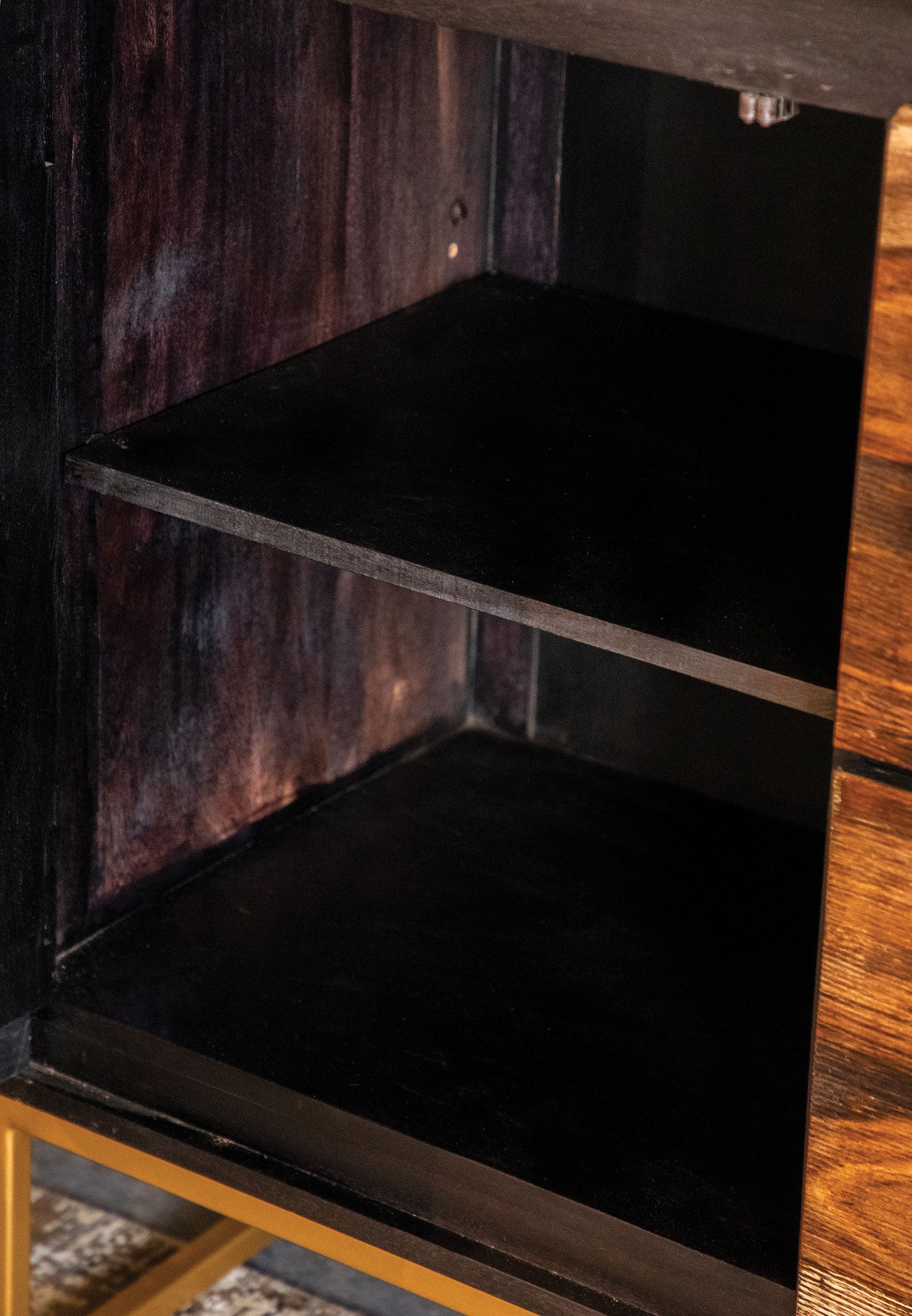 Zara 2-door 57-inch Wood Accent Storage Cabinet Black Walnut-CoasterElevations