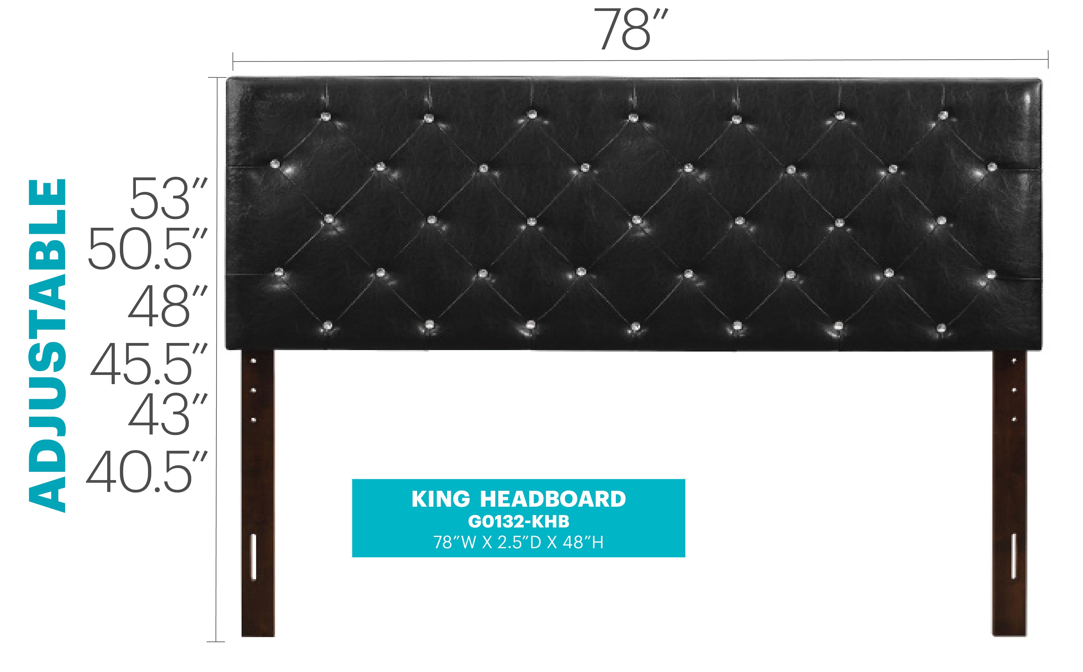 Super Nova G0132-KHB King Headboard
