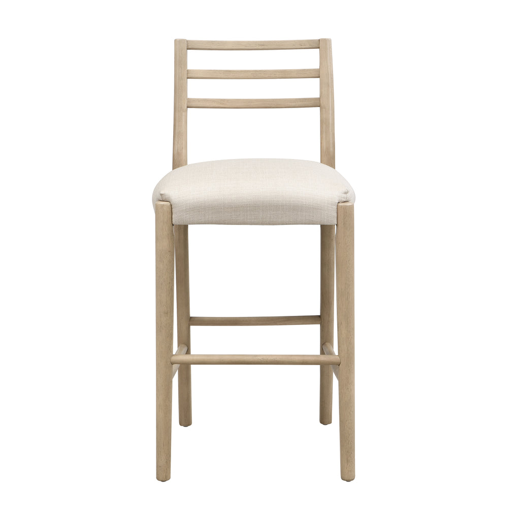 Ladder Back Bar Stool with Ladder Back (Set of 2)