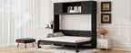 Full Size Murphy Bed with Storage Cabinets
