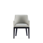 Gansevoort Wood Vegan Leather Armchair in Stone