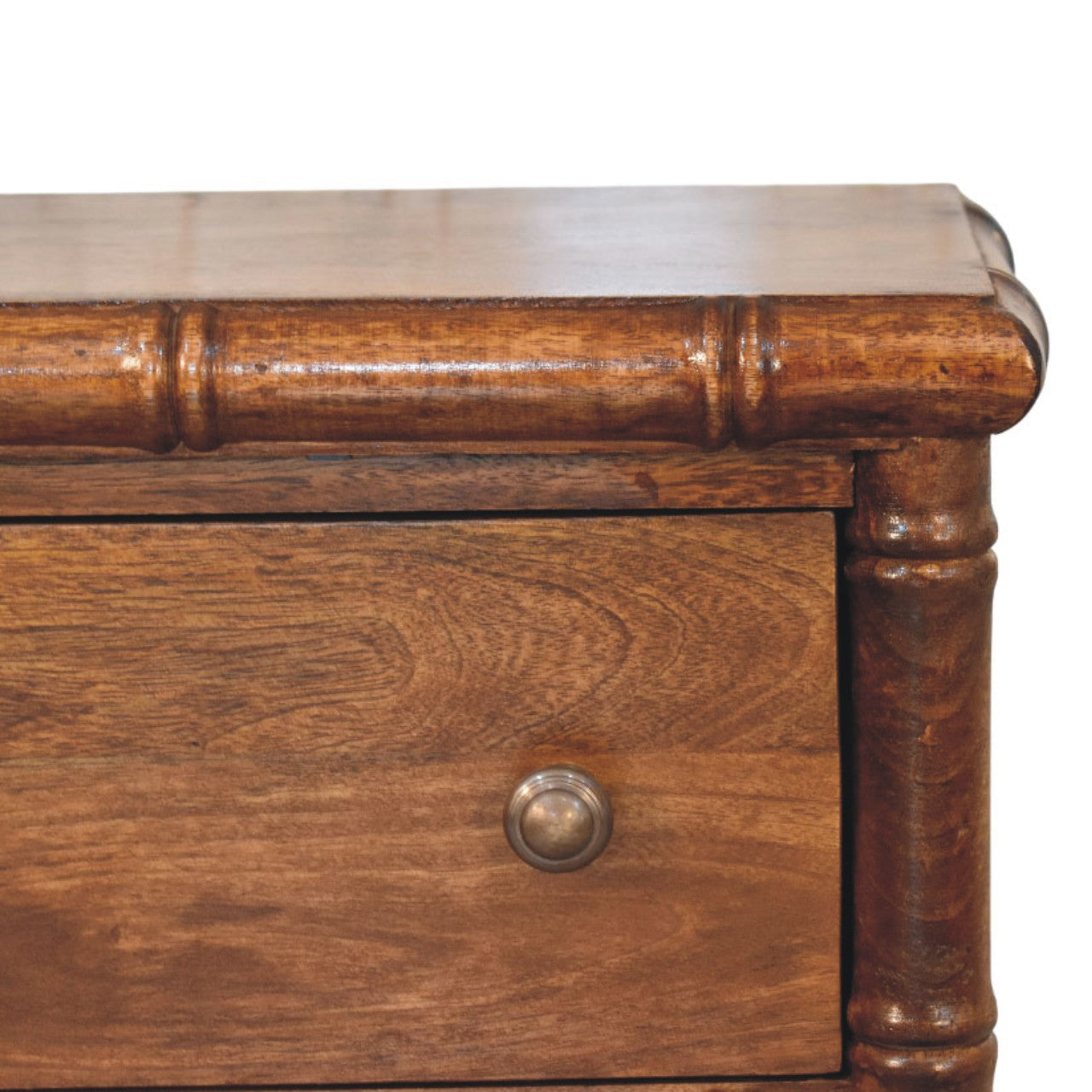Solid Wood Bamboo 3 Drawer Chest