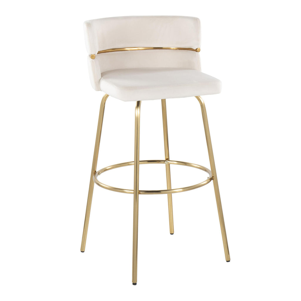 30" Fixed-Height Barstool with Swivel