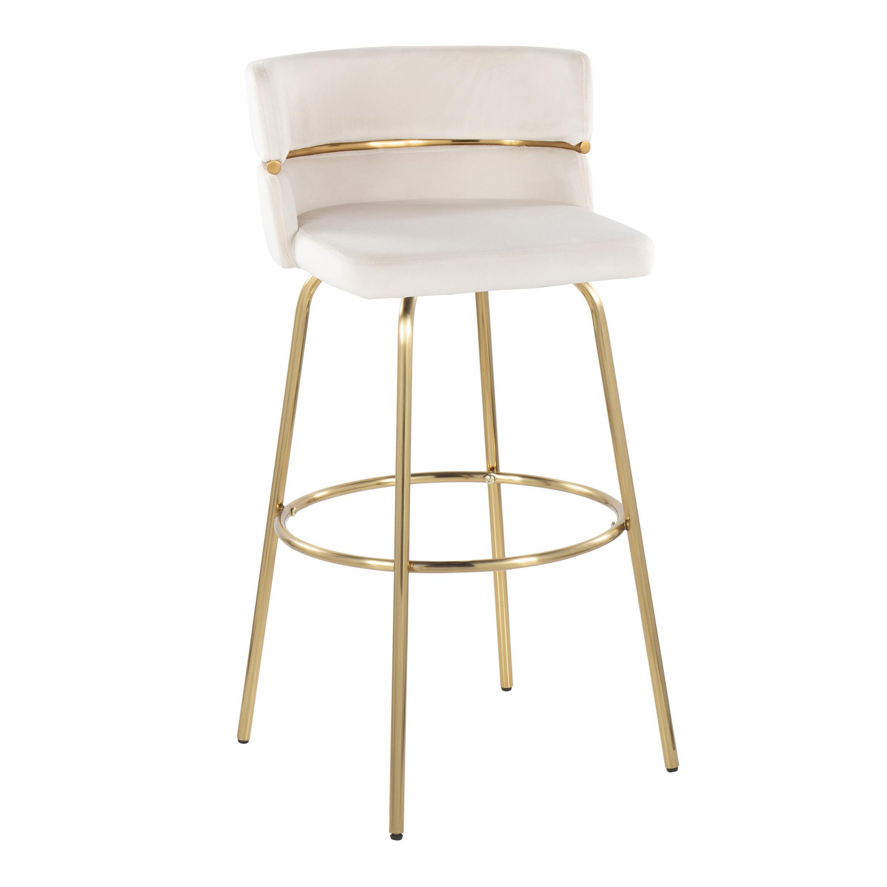 30" Fixed-Height Barstool with Swivel