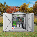 6X3.6FT Metal Storage Shed with Peaked Roof