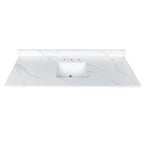 61-Inch Quartz Bathroom Vanity Top