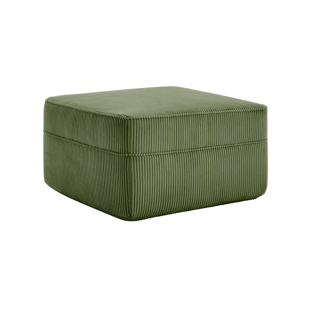 Ottoman Corduroy - Green
