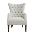 Button Tufted Wing Chair