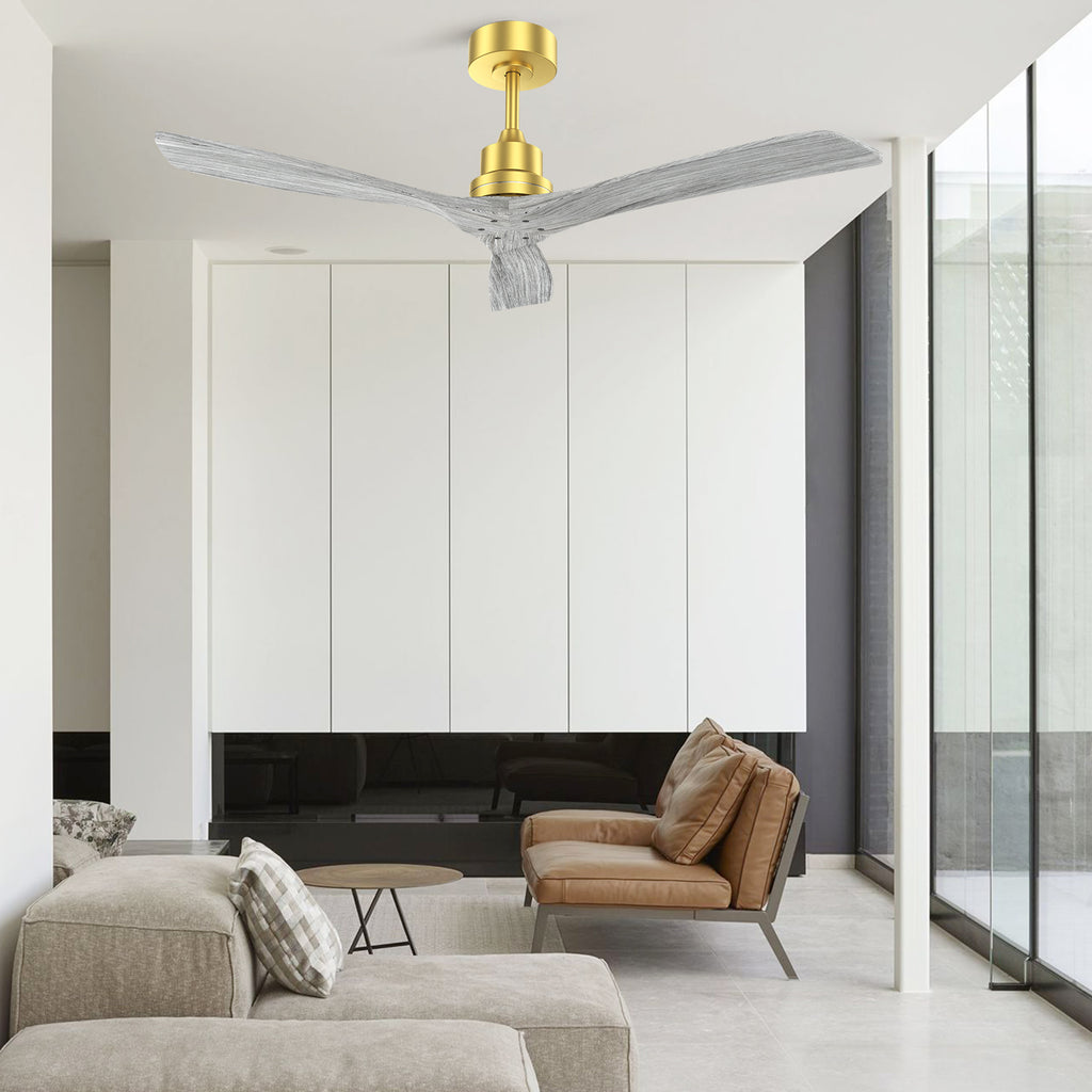 52 Inch Indoor Ceiling Fan Without Light