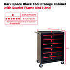 Rolling Metal Tool Chest with 6 Drawers