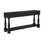63" Long Console Table with Drawers and Shelf