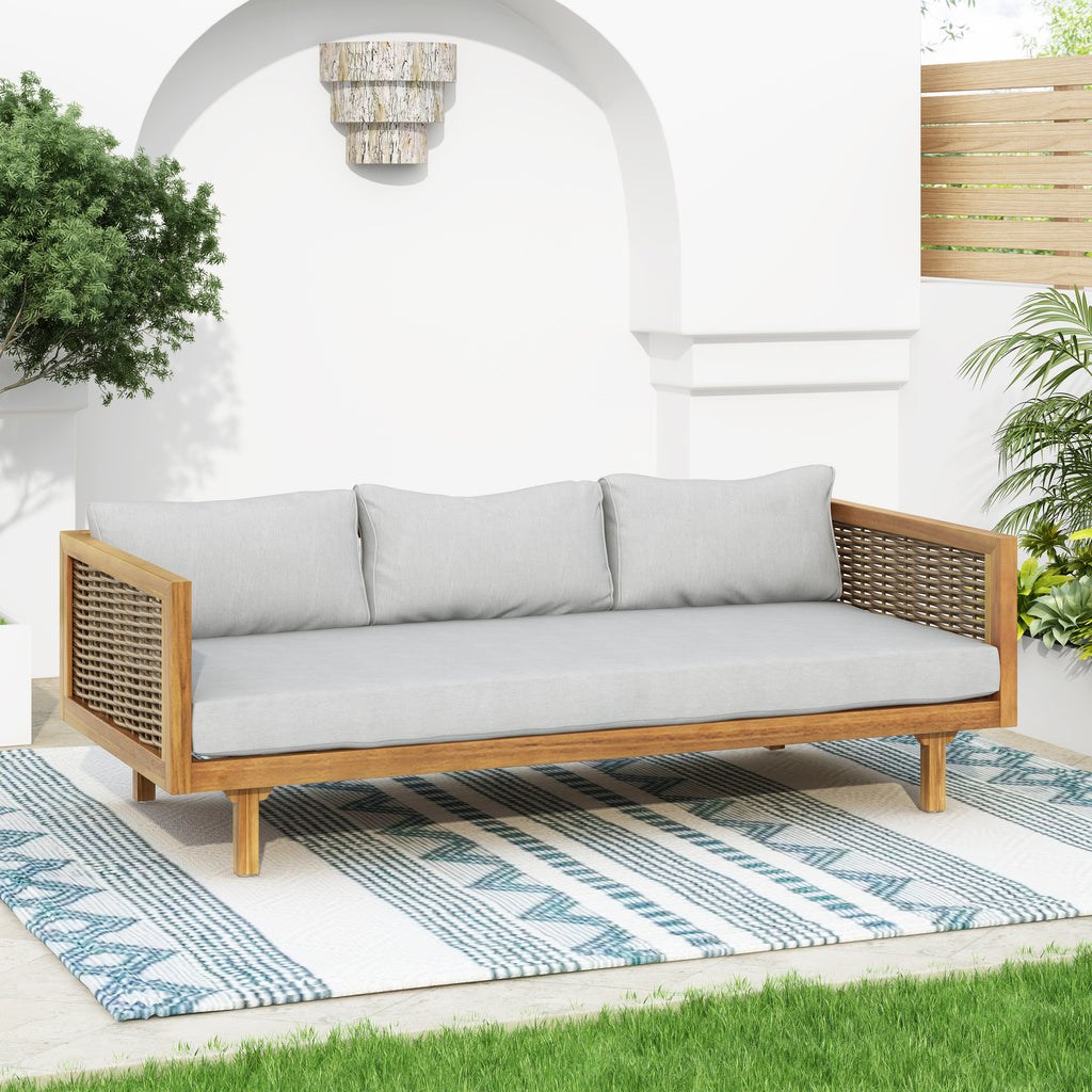 Wicker Patio Furniture Set Outdoor Rattan Sectional
