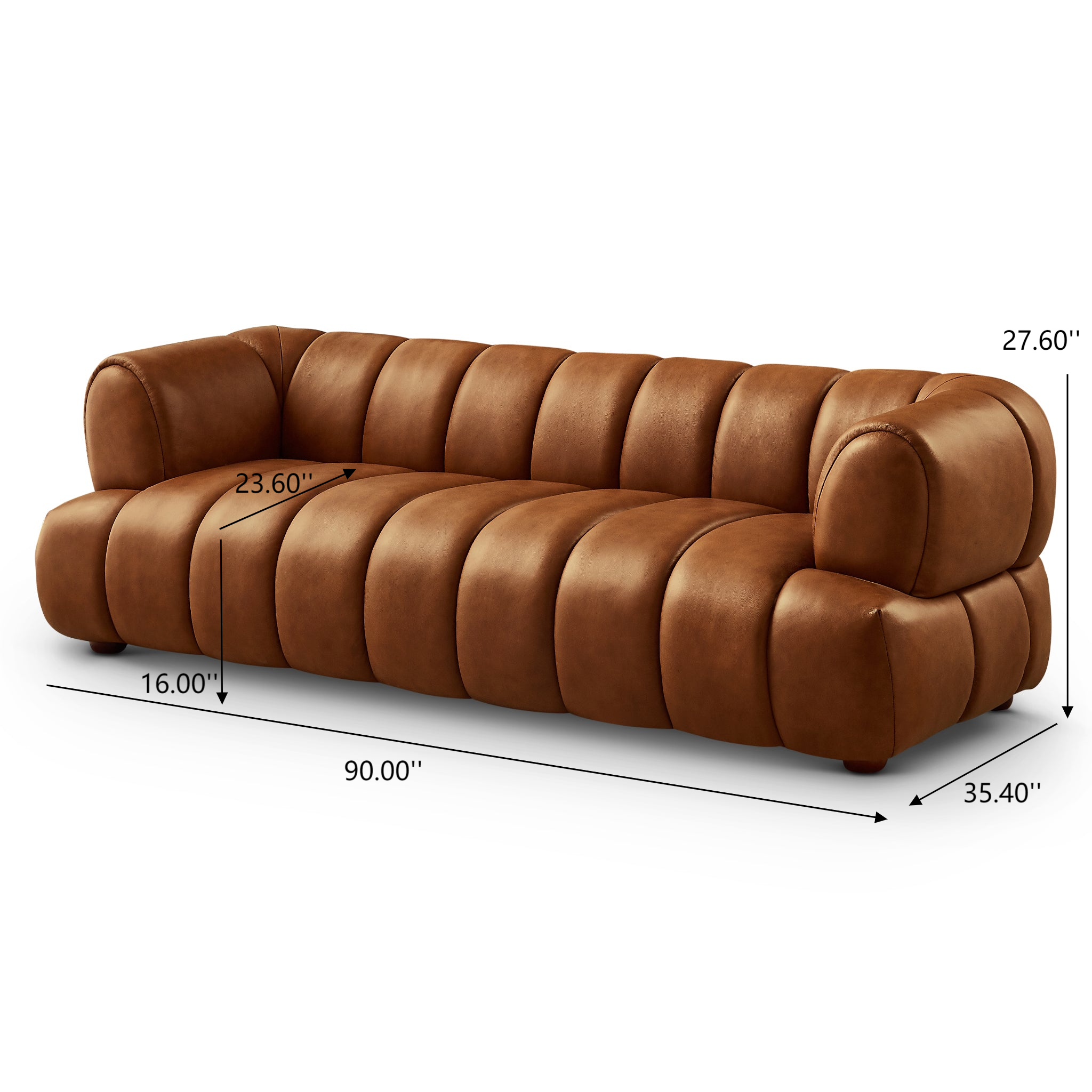 Jasmin 89.7'' Upholstered Sofa