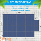 Pool Safety Cover for 18x36ft Inground Pools