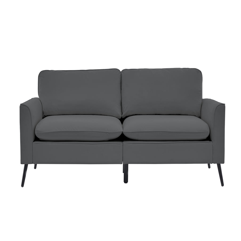 TS Cat Paw Leather Upholstered Loveseat