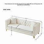 Chesterfield Velvet Sofa 3+3 Seater