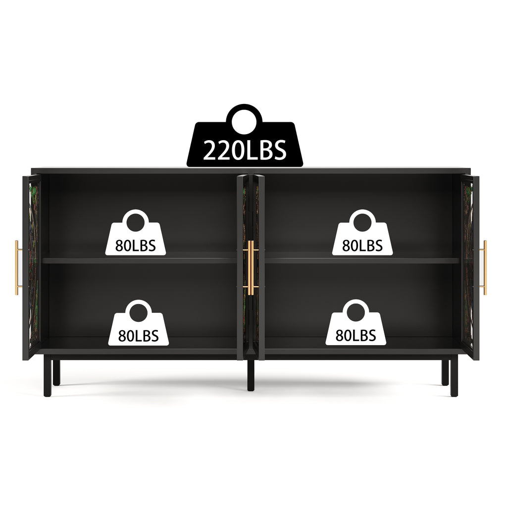 60.3 " Decorative Cabinet with 4 Doors
