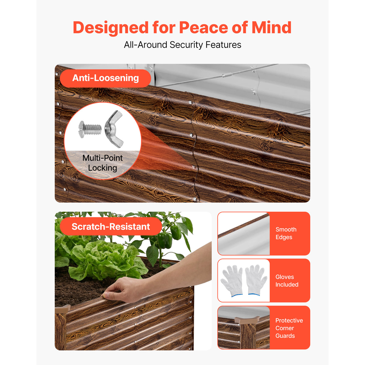 Galvanized Raised Garden Bed - 8 x 4 x 2 ft