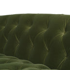 La Rosa Victorian Chesterfield Tufted Sofa - Olive