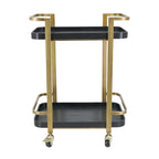 23.8x15.2x32.7" Metal Bar Cart