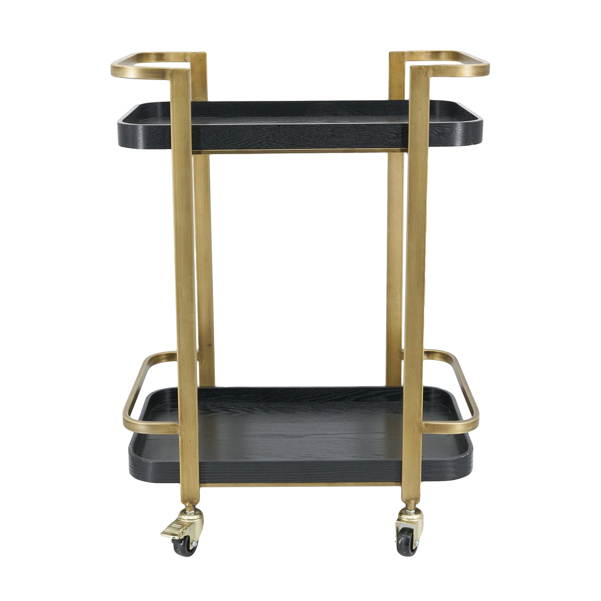23.8x15.2x32.7" Metal Bar Cart