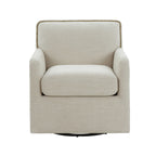 Torrance Swivel Accent Chair with Nailhead Trim