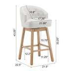 33.25" Swivel Counter Stools Set of 2