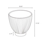 Anderson Sintered Stone Top Upholstered End Table