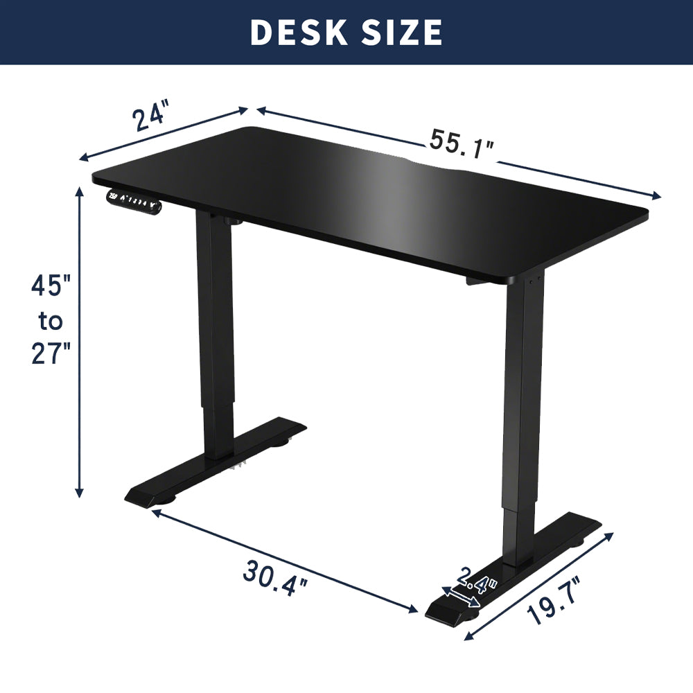 Polaris 55" x 24" Electric Standing Desk