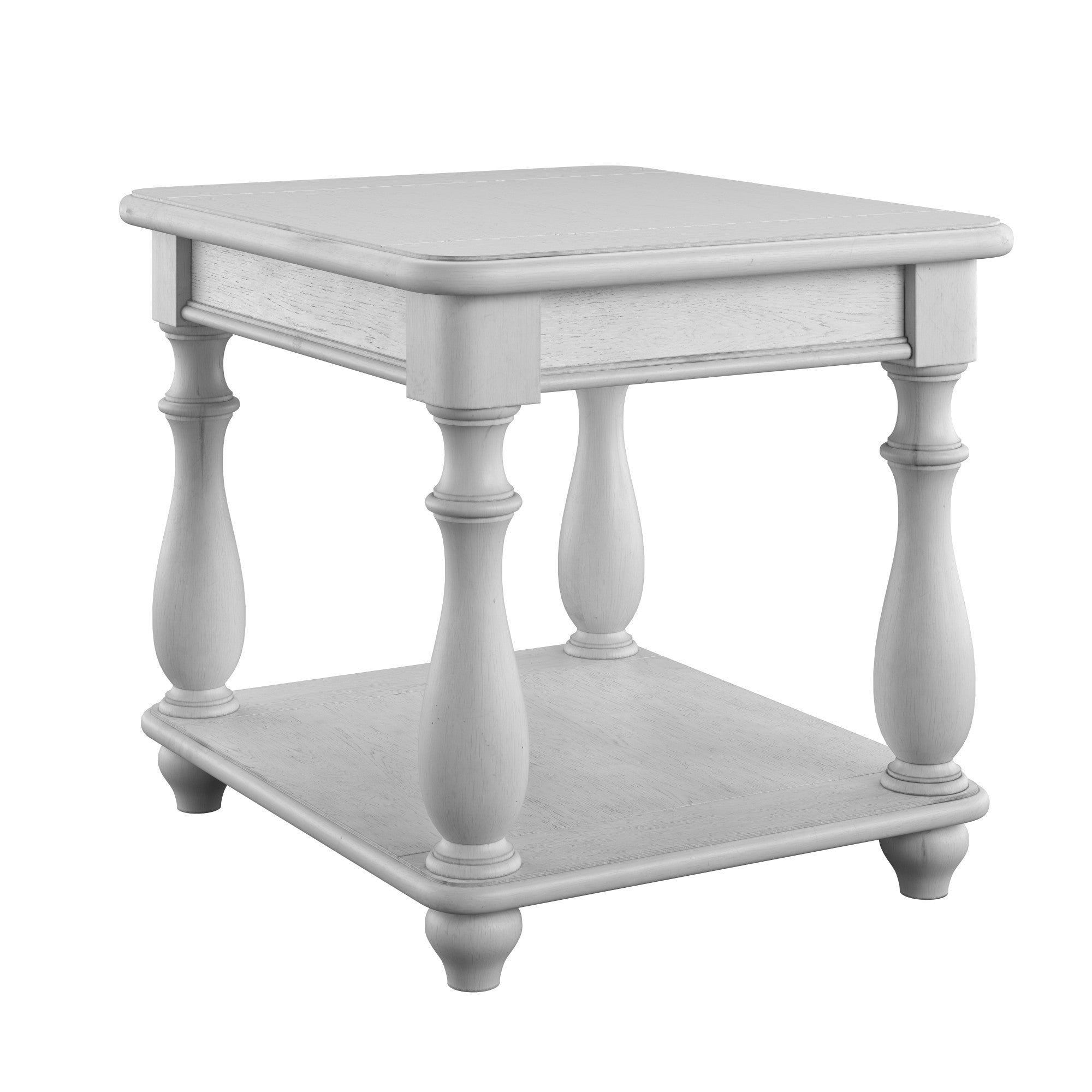 Gray Square End Table
