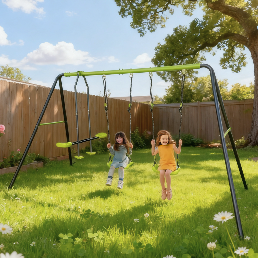 XNS081 Lime Swing Set