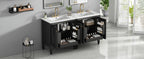 60" Bathroom Vanity with Double Sink Combo Set