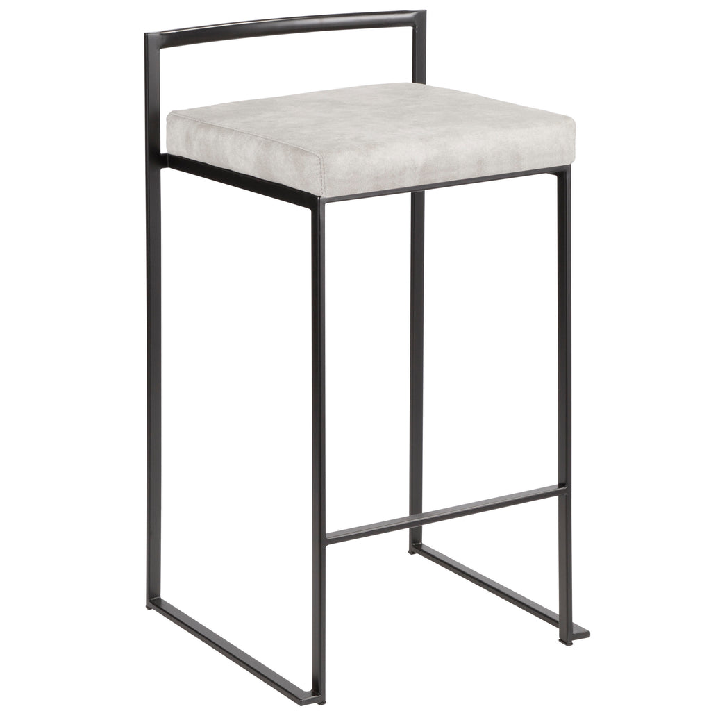 26" Contemporary Stackable Counter Stool Set
