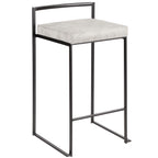 26" Contemporary Stackable Counter Stool Set