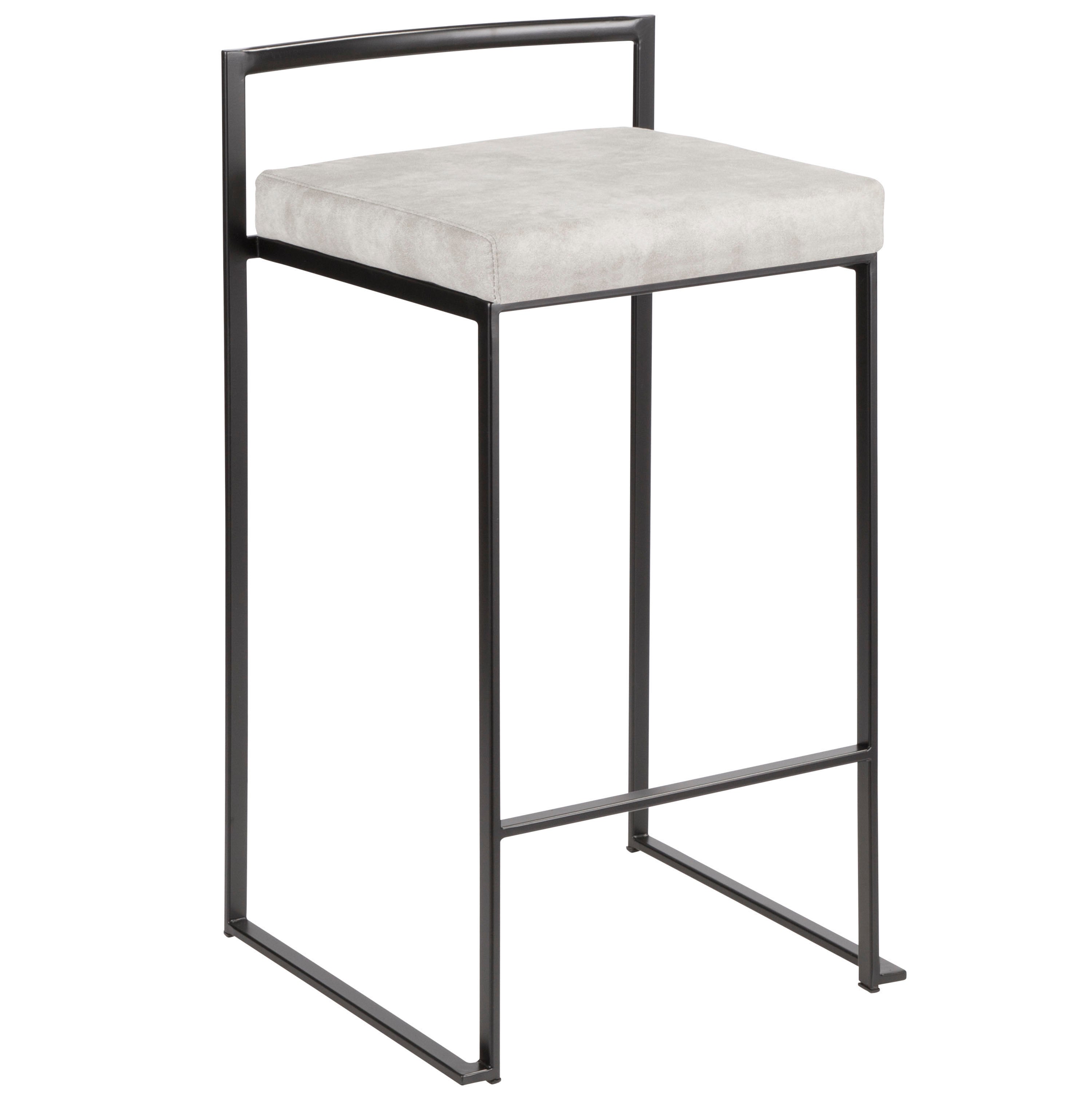 26" Contemporary Stackable Counter Stool Set