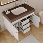 36 in Modern Free-standing Bathroom Vanity with Ceramic Sink & Ample Storage