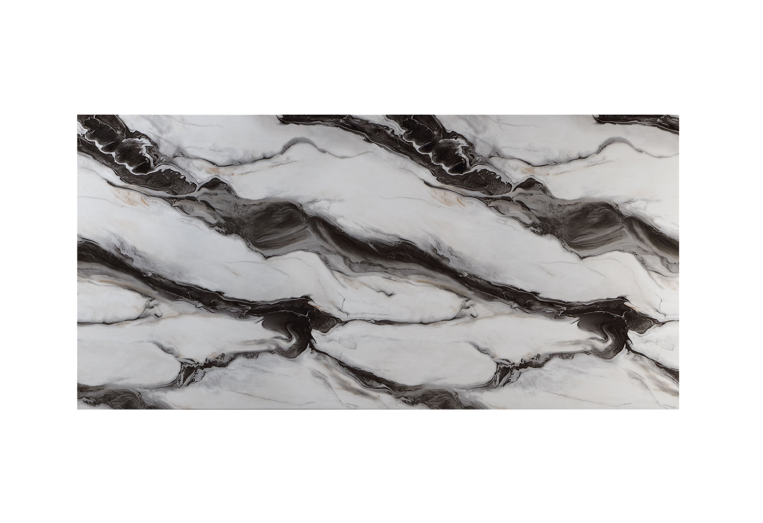 Stacey Zebra White/Black Dining Table